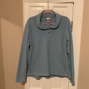 Sahali Butter Fleece mock neck pull over fleece 1/4 snap